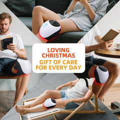 Cordless Knee Massager with 3 Levels Heat and 3 Vibration LED Touch Screen